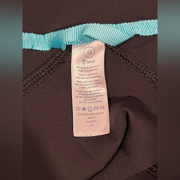 Ivivva Lululemon Black Chevron Scuba Bomber Jacket Size 12 - Picture 12 of 13